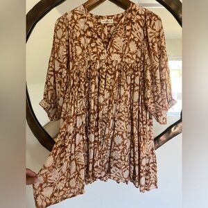 Mini summer floral dress